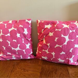 Kate Spade Pink and White Accent Pillows